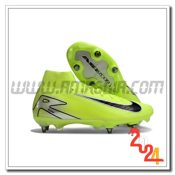 Nike Scarpe Da Calcio Air Zoom Mercurial Superfly IIX Elite SG Verde/Nero