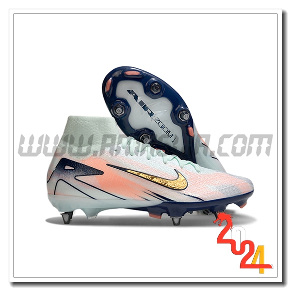 Nike Scarpe Da Calcio Air Zoom Mercurial Superfly IIX Elite SG Grigio/Blu/Arancia