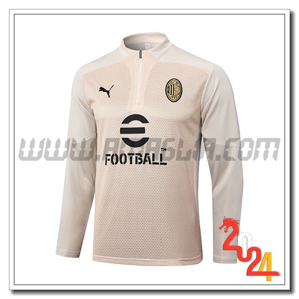 Felpa Allenamento AC Milan Beige 2024 2025