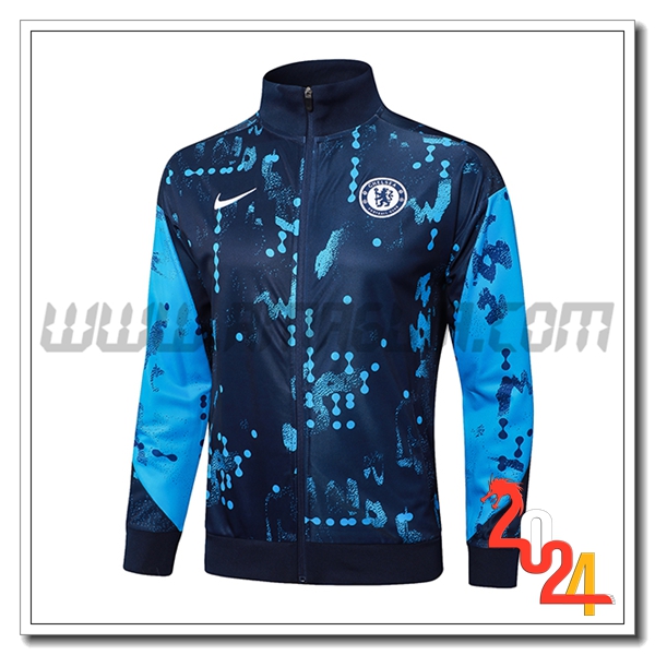 Giacca Calcio FC Chelsea Blu Scuro 2024 2025