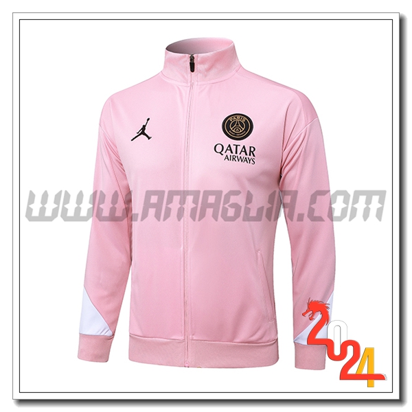 Giacca Calcio PSG Rosa/Bianco 2024 2025