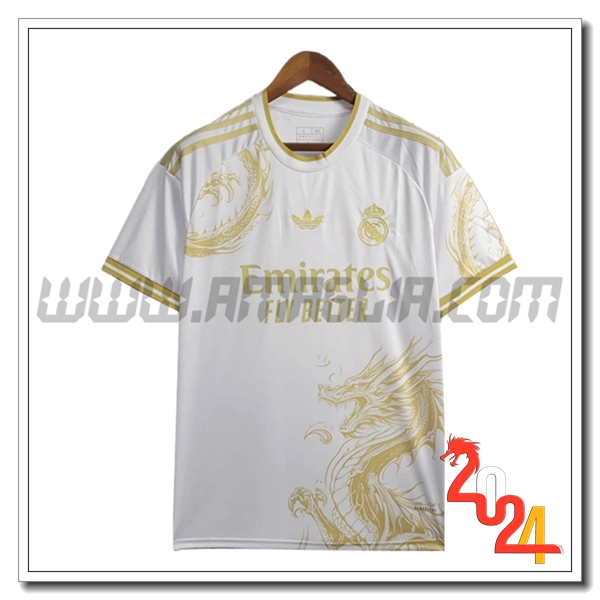 Maglia Calcio Real Madrid Edizione speciale 2024 2025 Bianco