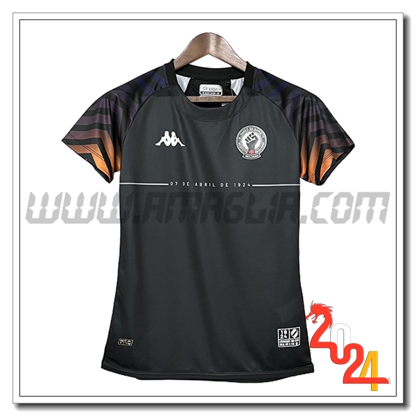 Maglia Calcio CR Vasco Da Gama Donna Edizione speciale 2024 2025 Nero