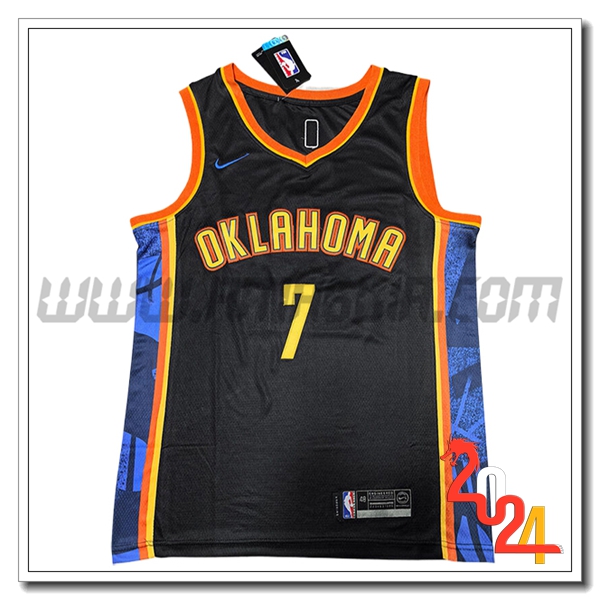 Maglia Oklahoma City Thunder (HOLMGREN #7) 2024/25 Blu/Arancia -02