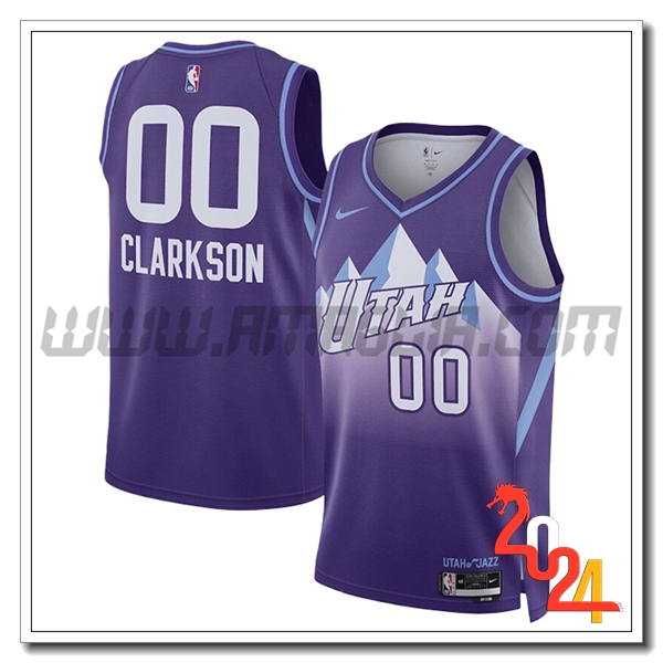 Maglia Utah Jazz (CLARKSON #00) 2024/25 viola