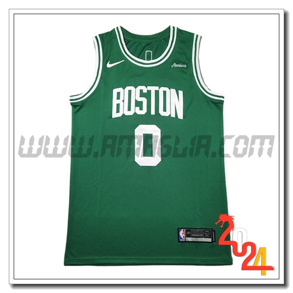 Maglia Boston Celtics (TATUM #0) 2024/25 Verde