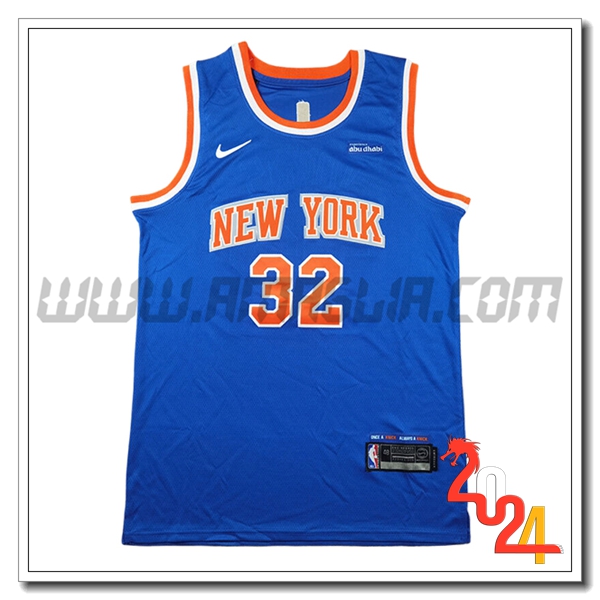 Maglia New York Knicks (TOWNS #32) 2024/25 Blu/Arancia -02