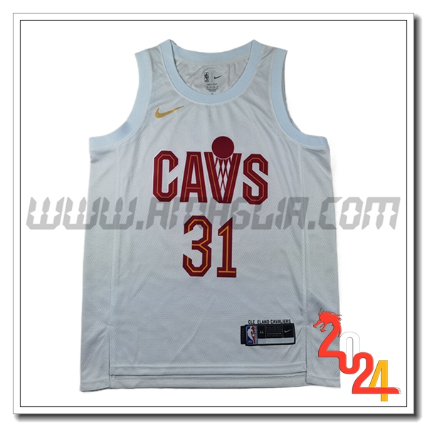 Maglia Cleveland Cavaliers (ALLEN #31) 2024/25 Bianco/Rosso