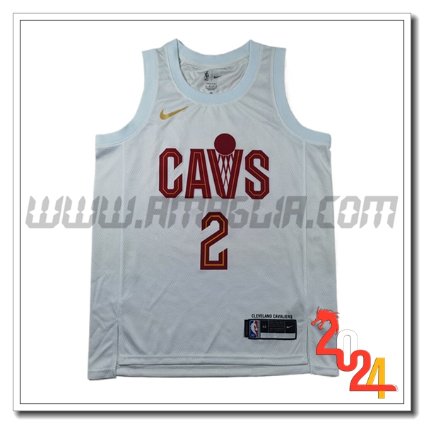 Maglia Cleveland Cavaliers (IRVING #2) 2024/25 Bianco/Rosso