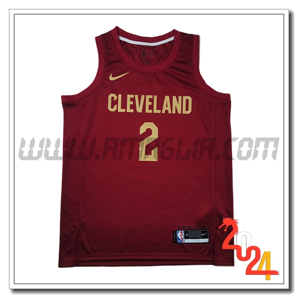 Maglia Cleveland Cavaliers (IRVING #2) 2024/25 Rosso/Giallo