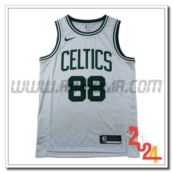 Maglia Boston Celtics (QUETA #88) 2024/25 Bianco/Verde