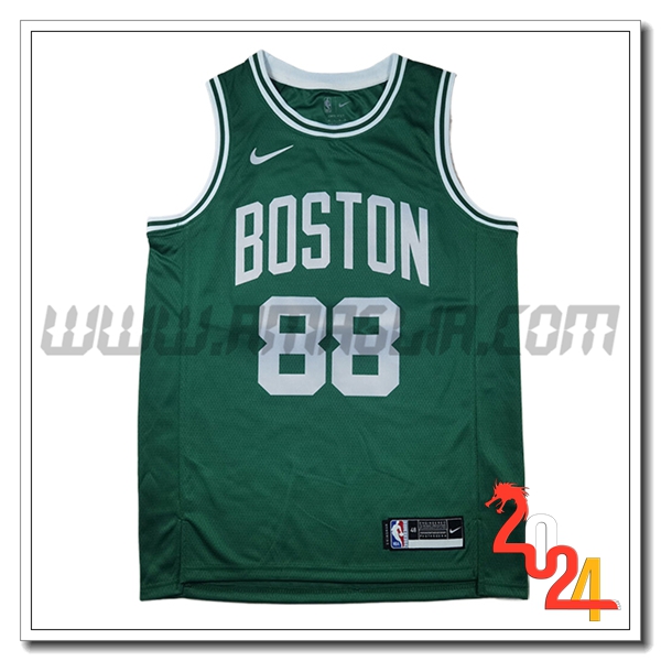 Maglia Boston Celtics (QUETA #88) 2024/25 Verde/Bianco