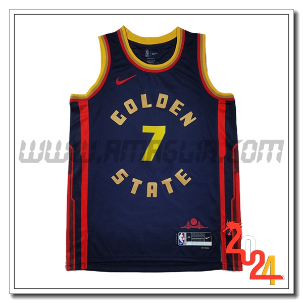 Maglia Golden State Warriors (HIELD #7) 2024/25 Nero/Rosso/Giallo