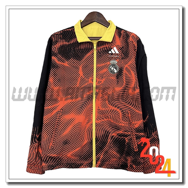 Giacca A Vento Real Madrid Rosso/Nero 2024 2025