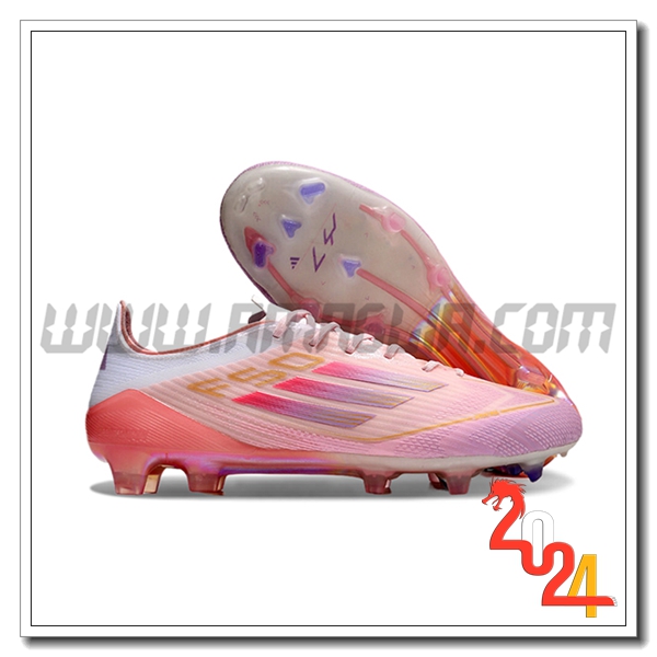 Adidas Scarpe Da Calcio F50 ELITE FG Rosa/Bianco