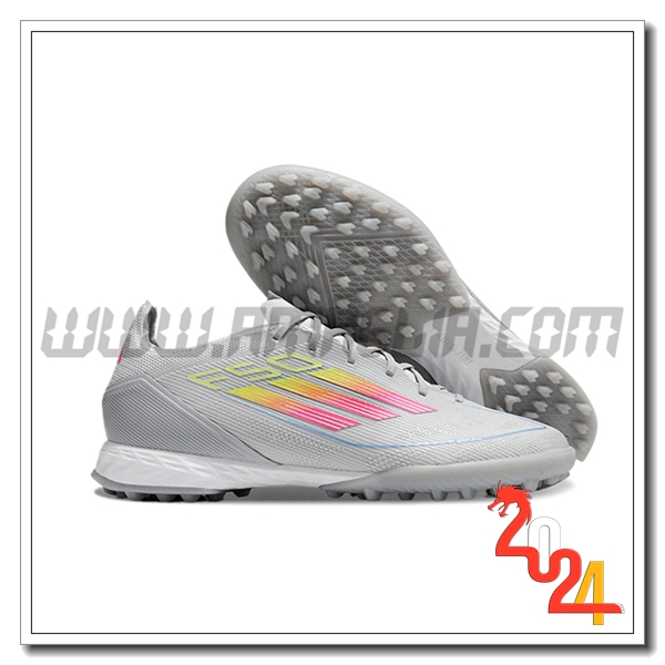 Adidas Scarpe Da Calcio F50 PRO TF Grigio/Rosa/Giallo