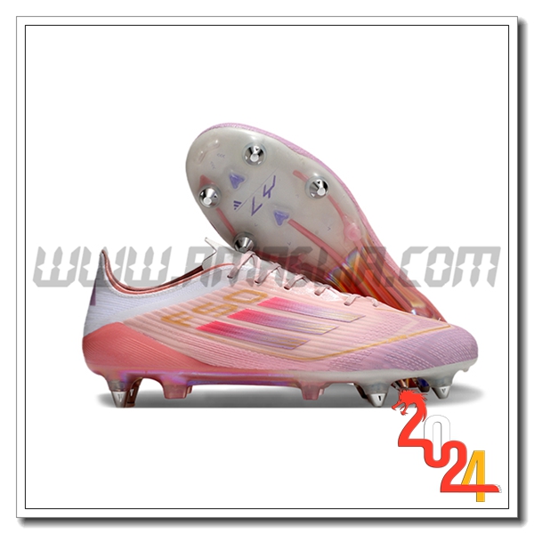 Adidas Scarpe Da Calcio F50 ELITE SG Rosa/Bianco -02