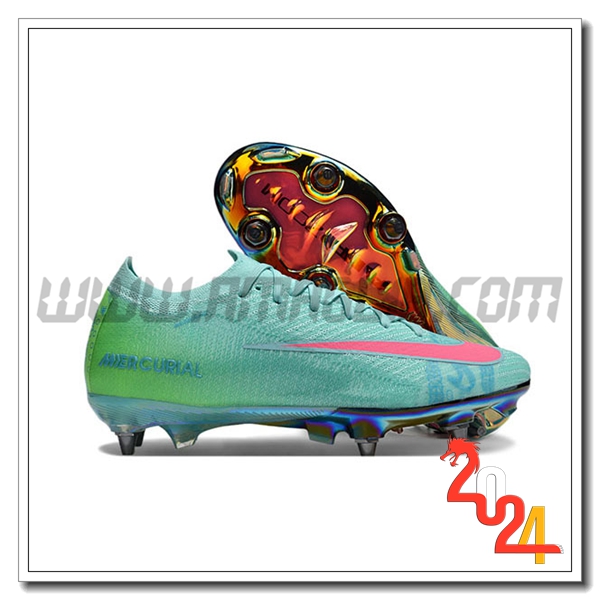Nike Scarpe Da Calcio AIR ZOOM MERCURIAL VAPOR XVI ELITE SG-PRO Verde/Rosa