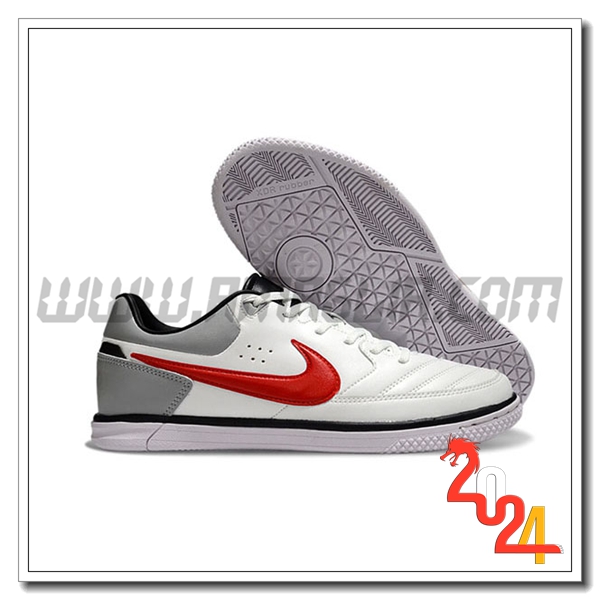 Nike Scarpe Da Calcio Gato IC Bianco/Grigio/Rosso