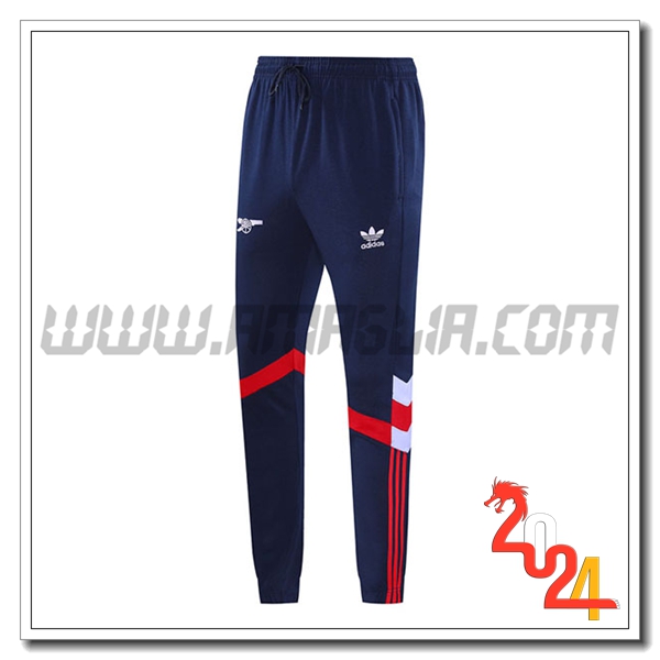 Pantaloni Allenamento Arsenal Blu/Rosso/Bianco 2024 2025 -02