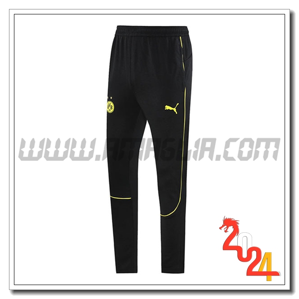 Pantaloni Allenamento Dortmund Nero/Giallo 2024 2025 -05