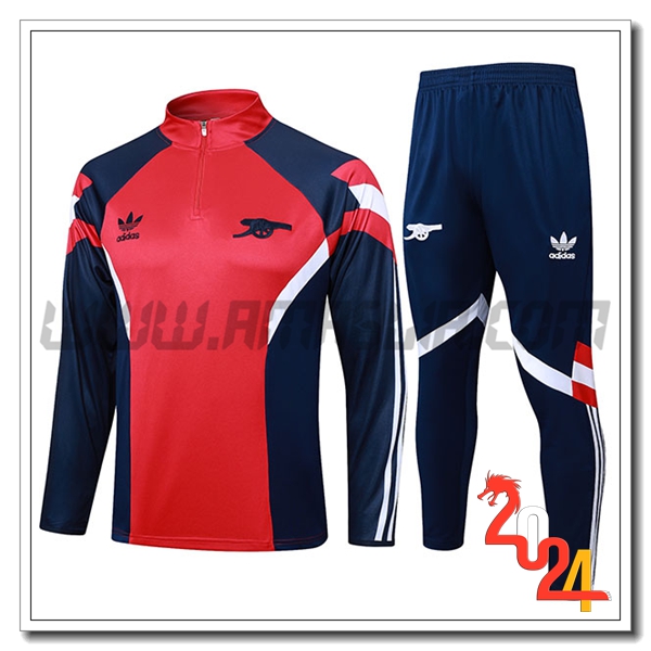 Tuta Allenamento Arsenal Rosso/Blu/Bianco 2024 2025
