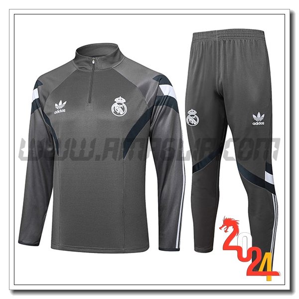 Tuta Allenamento Real Madrid Grigio 2024 2025