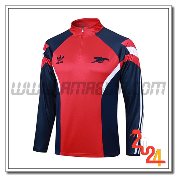 Felpa Allenamento Arsenal Rosso/Blu/Bianco 2024 2025