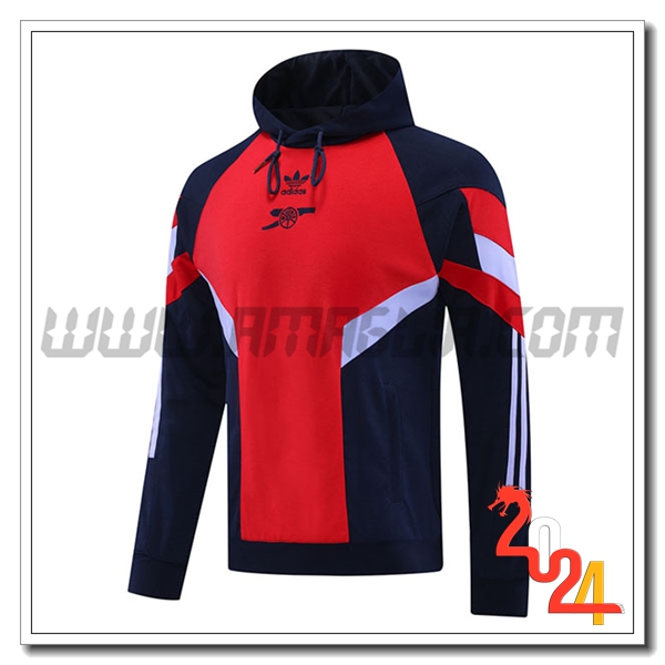 Felpa Con Cappuccio Arsenal Blu/Rosso/Bianco 2024 2025
