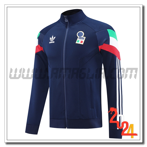Giacca Calcio Italia Blu Marina 2024 2025