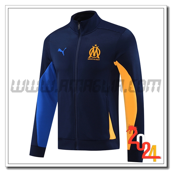 Giacca Calcio Marsiglia Blu Marina 2024 2025