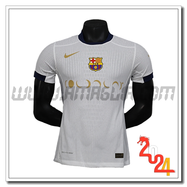 Maglia Calcio FC Barcellona Edizione Speciale 2024 2025 Bianco
