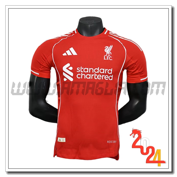 Prima Maglia Calcio FC Liverpool Versione trapelata 2025/2026