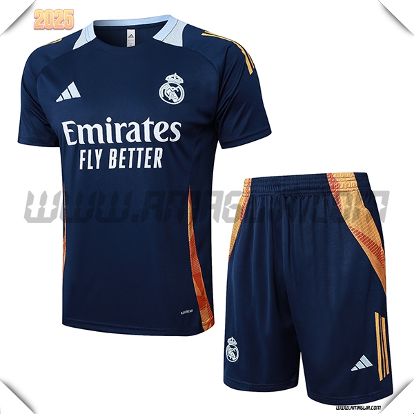 Kit Maglia Allenamento Real Madrid Blu Reale 2025 2026