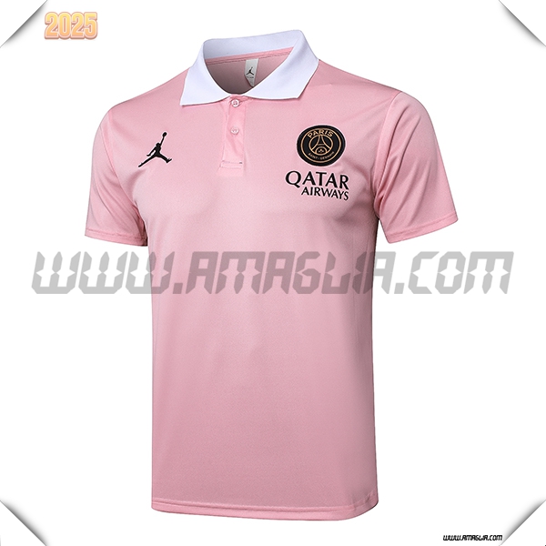 Maglia Polo PSG Rosa 2025 2026
