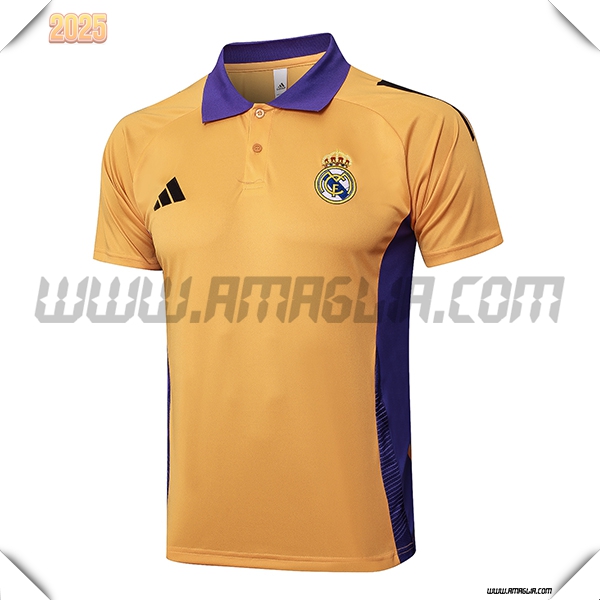 Maglia Polo Real Madrid Arancia/viola 2025 2026