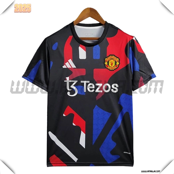 T Shirt Allenamento Manchester United Bianco/Rosso/Nero 2025 2026