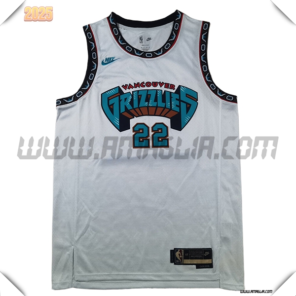 Maglia Memphis Grizzlies (BANE #22) 2025/26 Bianco/Verde