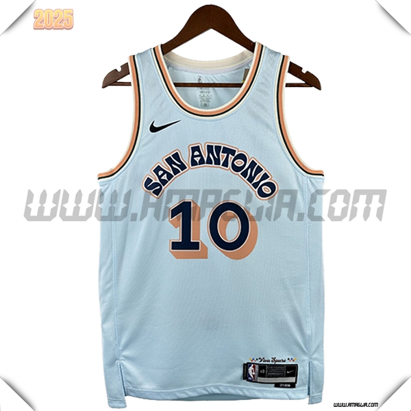 Maglia San Antonio Spurs (SOCHAN #10) 2025/26 Blu/Arancia