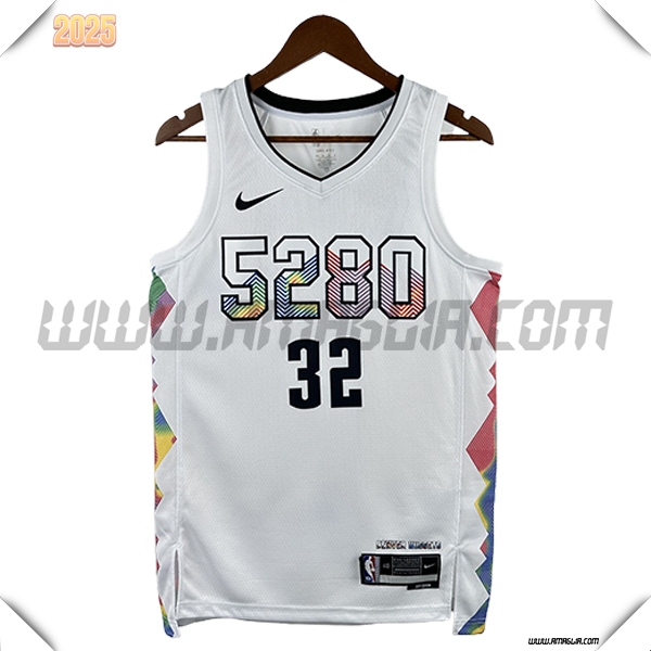 Maglia Denver Nuggets (GORDON #32) 2025/26 Bianco/Nero