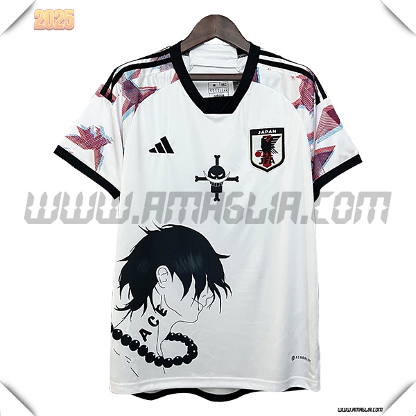 Maglia Squadra Giappone Edizione speciale 2024 2025 Bianco