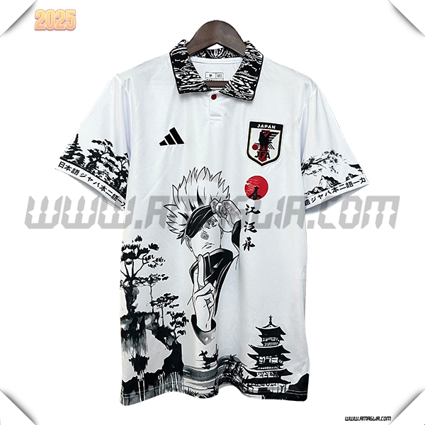 Maglia Squadra Giappone Edizione speciale 2024 2025 Bianco