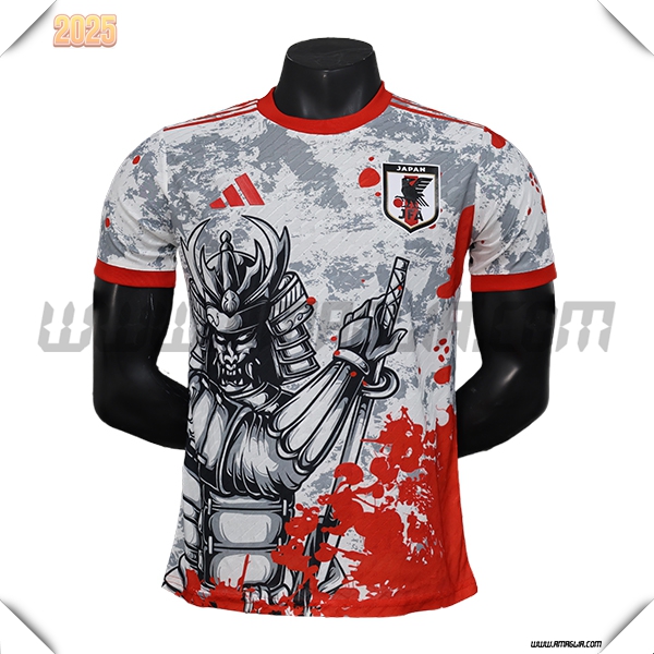 Maglia Squadra Giappone Edizione speciale 2024 2025 Bianco Rosso