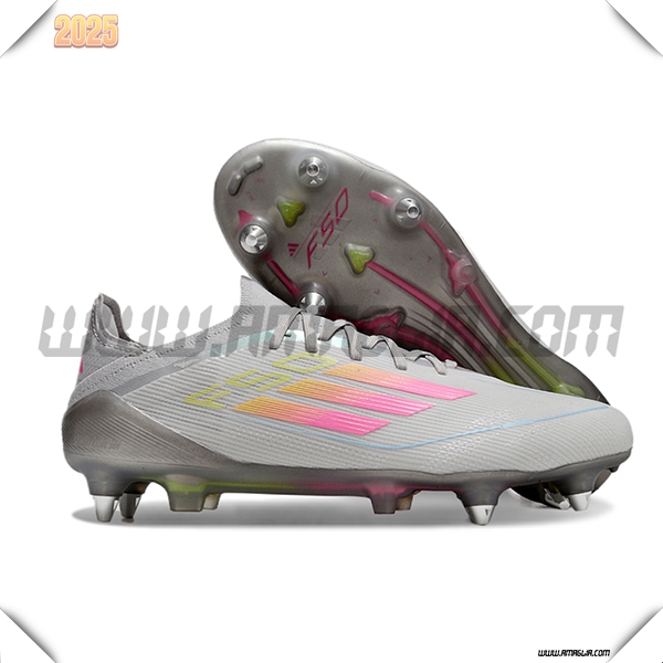 Adidas Scarpe Da Calcio F50 Elite SG Grigio/Rosa