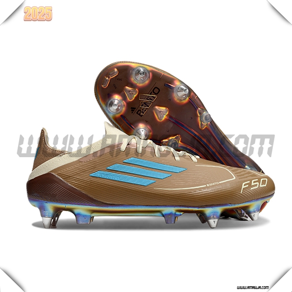 Adidas Scarpe Da Calcio F50 Elite SG Marrone/Blu -02
