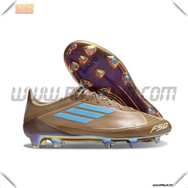 Adidas Scarpe Da Calcio F50 ELITE FG Marrone/Blu -02