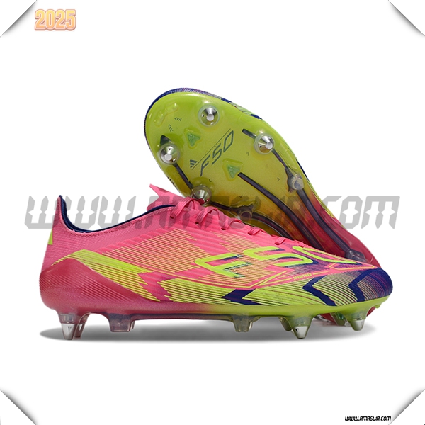 Adidas Scarpe Da Calcio F50 ELITE SG Rosa/Verde/viola