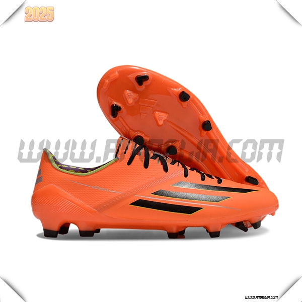 Adidas Scarpe Da Calcio F50 Elite FG Arancia/Nero -03