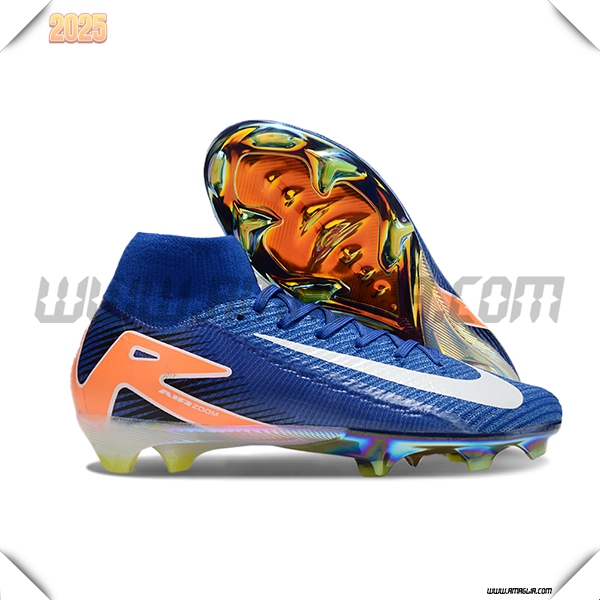 Nike Scarpe Da Calcio Air Zoom Mercurial Superfly IIX Elite FG Blu/Bianco/Arancia