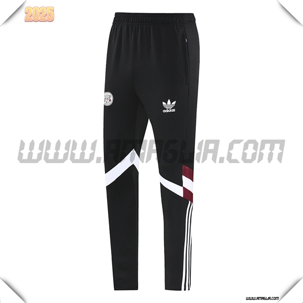 Pantaloni Da Allenamento Ajax Nero/Rosso/Bianco 2025 2026